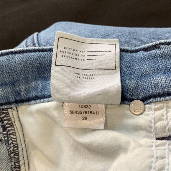 AYR Jeans. The Pop. Straight Leg. Size 28. Stretchy. Sustainable. Women. L.A. - Picture 12 of 12